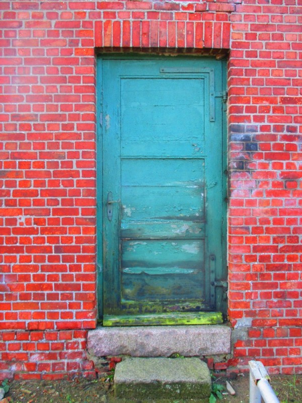 Create meme: brick wall with door, the door of the house, the door 