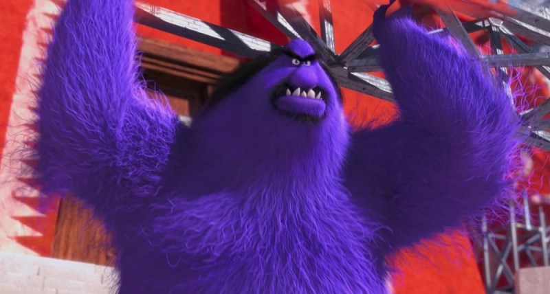 Create meme: monster , blue monster, deep purple