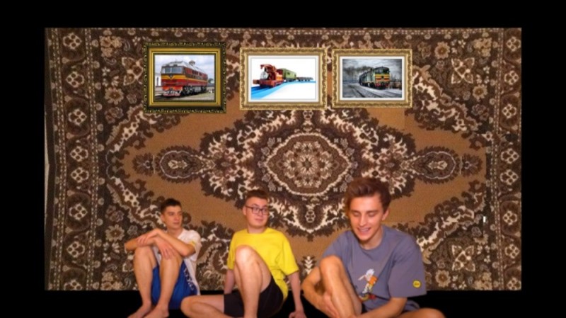 Create meme: friends , carpet , on the background of the carpet