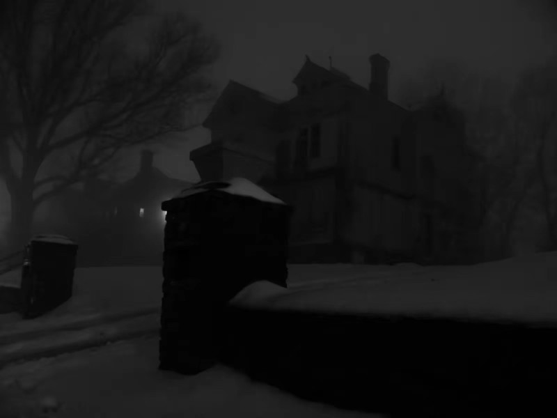 Create meme: dark house, landscape , dark photos