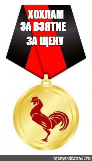 За взятие защеку фото медаль