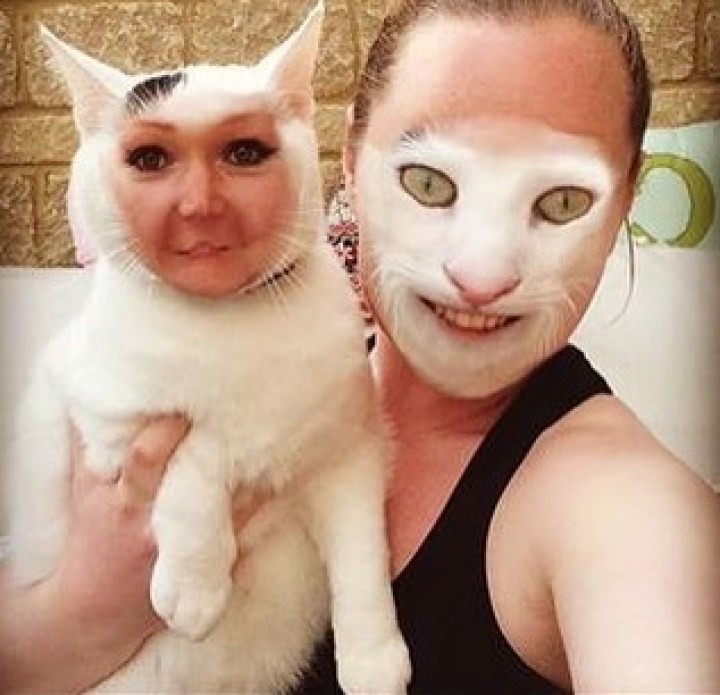 Create meme: cats with a human face, people, cat 