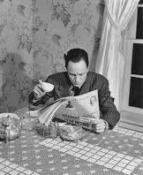 Create meme: The man with the newspaper, reading the newspaper, reading the newspaper