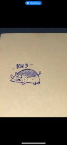 Create meme: pig, drawings, figure