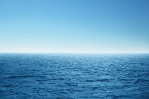 Create meme: ocean horizon, the background is the sea, sea horizon