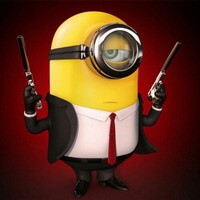 Create meme: despicable me, minion, minion Hitman