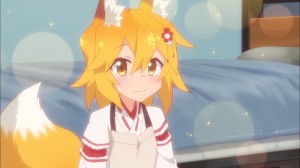 Создать мем: аниме фон сэнко сан, непоседливая лисица сэнко накано, the helpful fox senko-san аниме