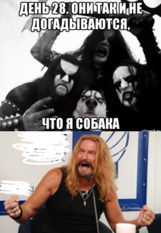 Create meme: funny metalheads, Nikita Dzhigurda , The immortal group