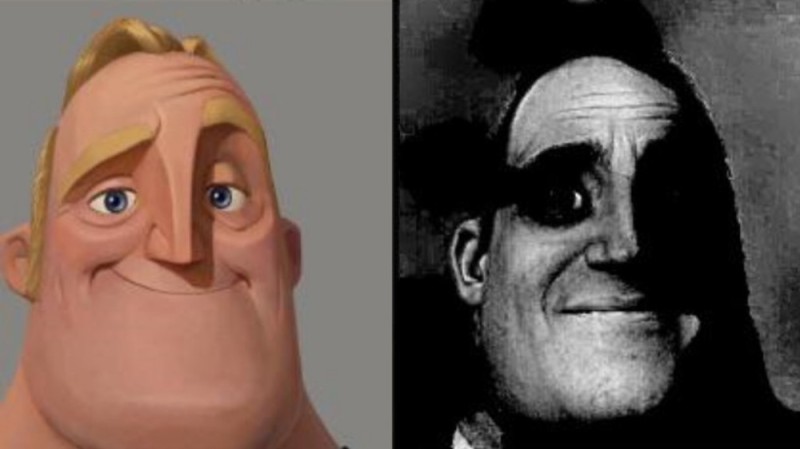 Create meme: Mr. exceptional meme creepy faces, meme from the incredibles, characters of the superfamily