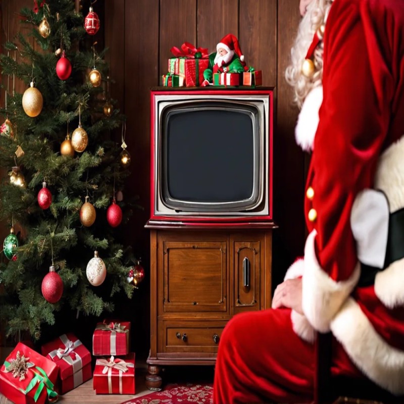 Create meme: Christmas, TV new year, New Year's TV