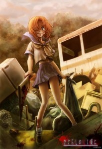 Create meme: Higurashi no Naku Koro ni, anime arts, Anime