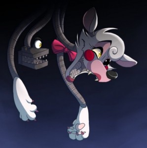 Create meme: squigly, fnaf song, foxy and mangle