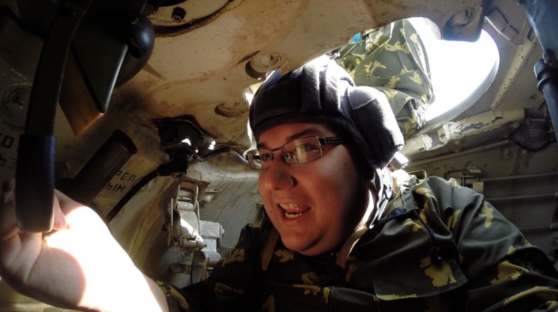 Create meme: Anton Logvinov, tanker , in the tank 