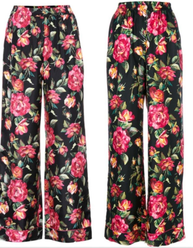 Create meme: palazzo print trousers, sewing trousers, women's trousers with print