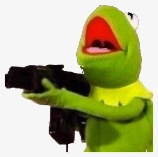 Create meme: kermit with a machine gun, Kermit the frog , Kermit 