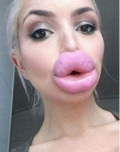 Create meme: silicone lips, big lips