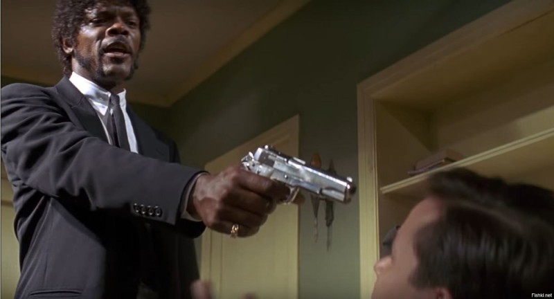 Create meme: samuel jackson pulp fiction, pulp fiction Jules, pulp fiction Vincent and Jules