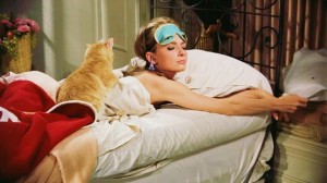 Create meme: cat, Holly Golightly with cat