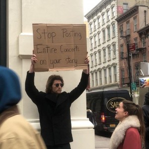 Create meme: Text, protest, a guy protesting with a cardboard