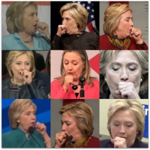Create meme: cough, Hillary Clinton, hillary clinton