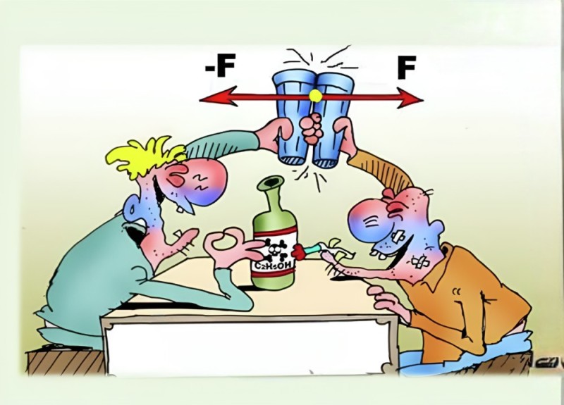 Create meme: funny caricatures , cartoons about drunks, funny caricature on the topic of chemistry