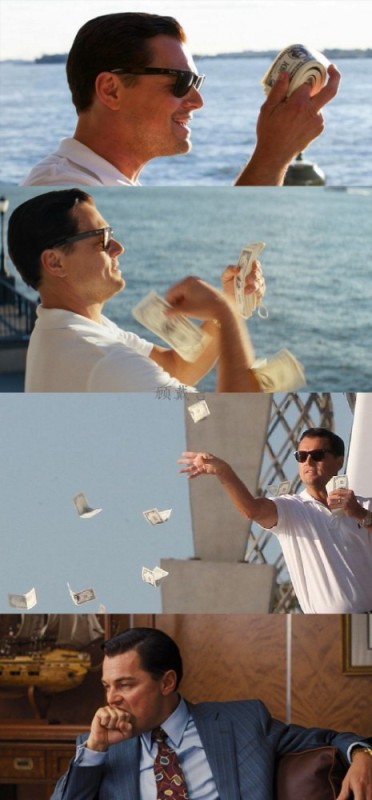Create meme: DiCaprio throwing money, Memes with Leonardo DiCaprio the Wolf of Wall, Leonardo DiCaprio the wolf of wall