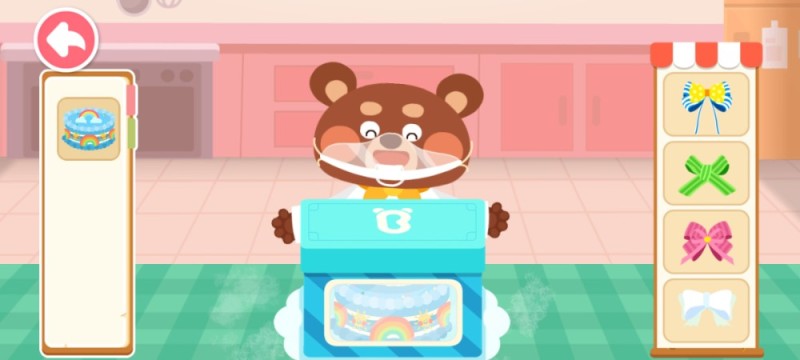 Create meme: babybus supermarket, feed the bear the game, game