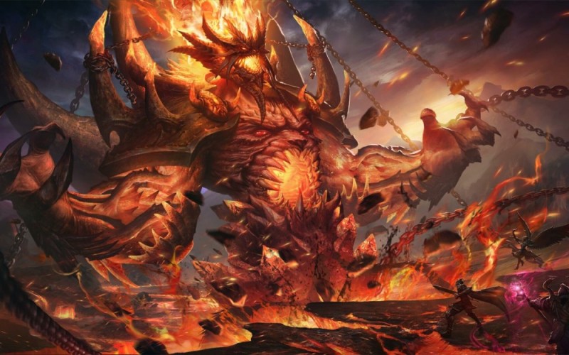 Create meme: Inferno fire demon, Fire demons, Dragon demon