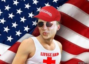 Create meme: Lifeguard American