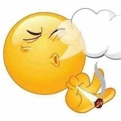 Create meme: smoking smiley face, funny emoticons, smiley face with a cigarette