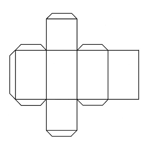 Чертеж развертки куба