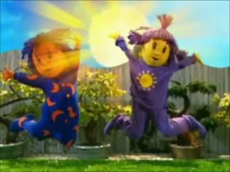 Create meme: jim jam and sunny, the sun teletubbies, Teletubbies 