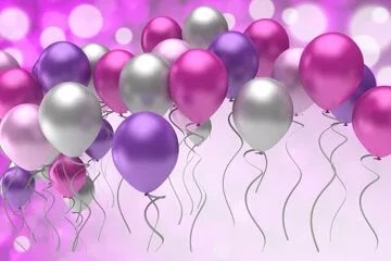 Создать мем: фон шарики день рождения, colorful balloons шар фиолетовый, шарики фиолетовые