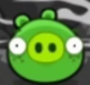 Create meme: angry birds pig, angry birds