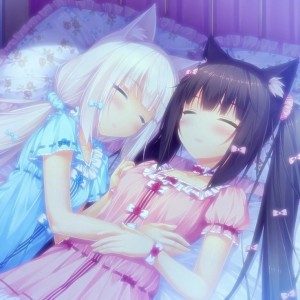 Создать мем: некопара ванилла, nekopara, чокола и ванилла