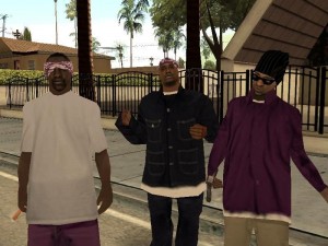 Создать мем: баллас гта сан андреас, poebaly recordz, grand theft auto: san andreas