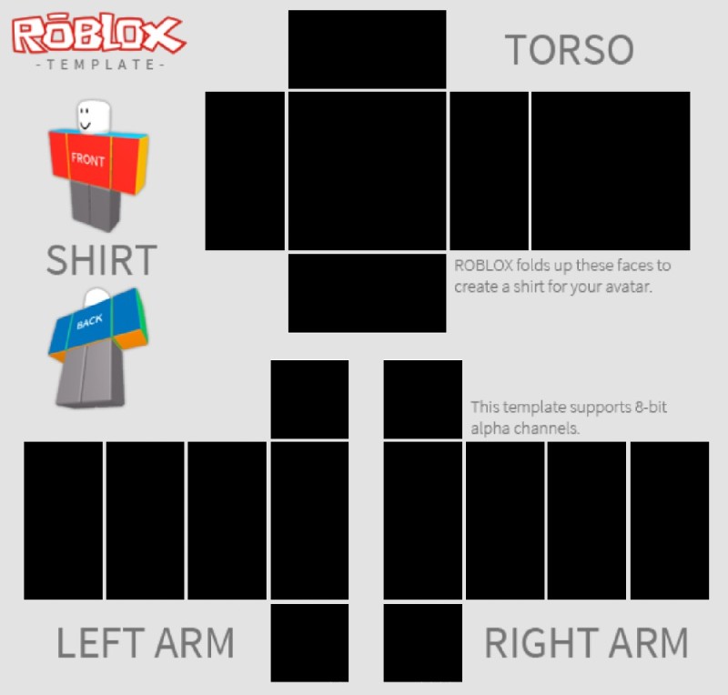 Создать мем: роблокс одежда, shirt roblox, макет одежды для роблокса