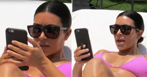 Create meme: Kim kardashian photos bikini, Kim kardashian in a swimsuit, Kim kardashian bad photos