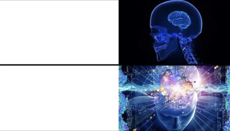 Create meme: the overmind meme, the overmind meme template, brain meme