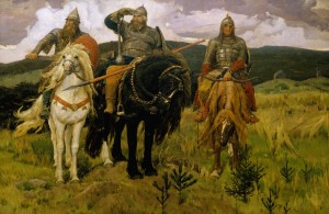 Create meme: Vasnetsov three bogatyrya, Vasnetsov bogatyrs