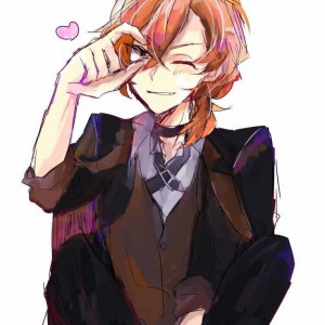 Create meme: Chuya Nakahara official arts, Chuya Nakahara mafia, art Chuya Nakahara glasses