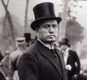 Create meme: Benito Mussolini in the cylinder, Benito Mussolini photo, Mussolini in the cylinder