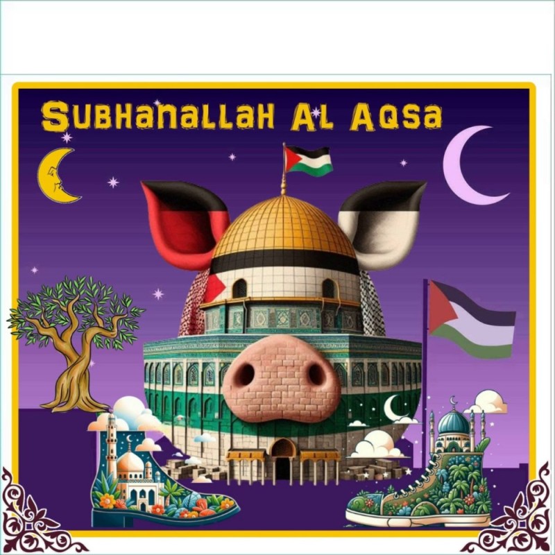 Create meme: happy Eid al-adha, muslim pig, Arab 