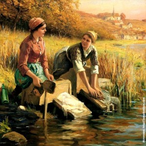 Создать мем: современная живопись, daniel ridgway knight (1839-1924) картины, картина прачка платонов