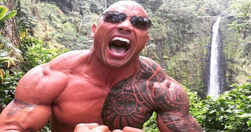 Create meme: johnson's rock tattoo, Dwayne Johnson Jock, Dwayne Johnson the rock