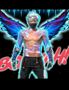 Create meme: guy art, angel, free fire