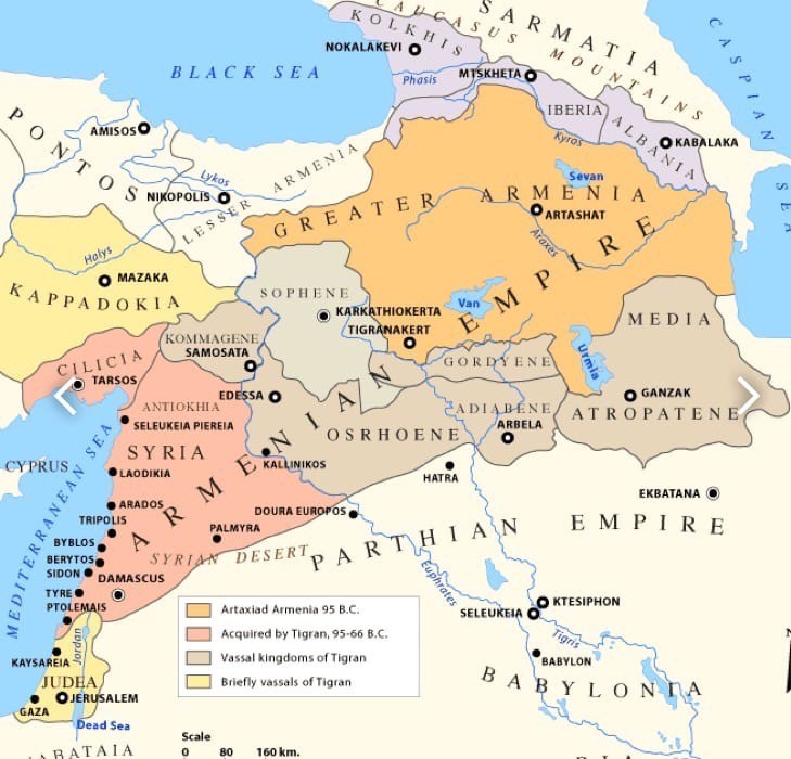 Создать мем: история армении, карта древней армении, армения