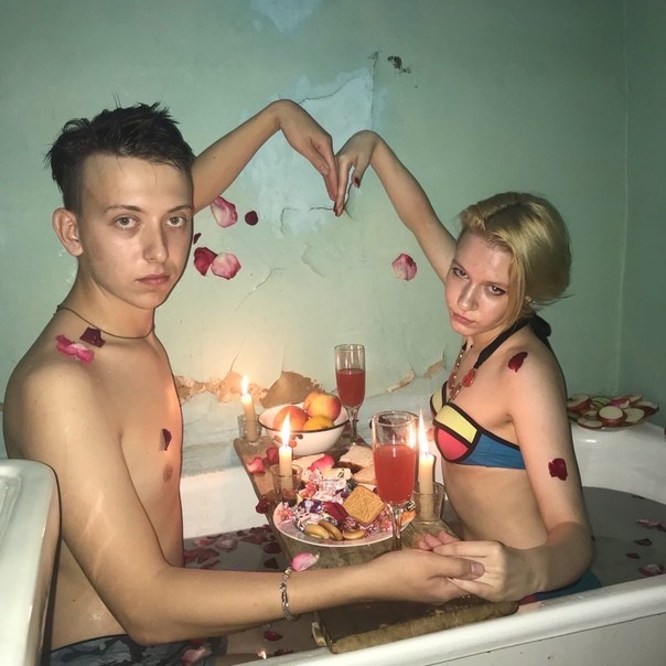 Create meme: romantic dinner , romantic in the bathroom, romantic date