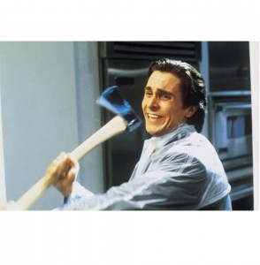 Create meme: meme American psycho, American psycho, Christian bale with axe meme