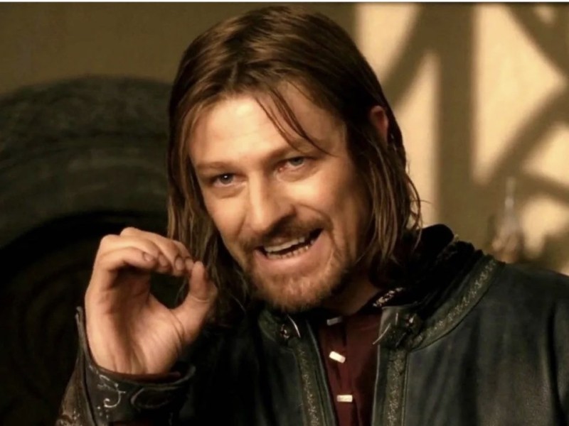 Create meme: Boromir , meme Lord of the rings Boromir, Boromir Lord of the rings